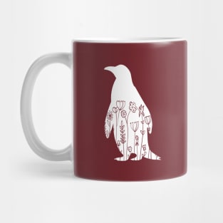 Cute Penguin Lover Animal Flowers Floral Mug